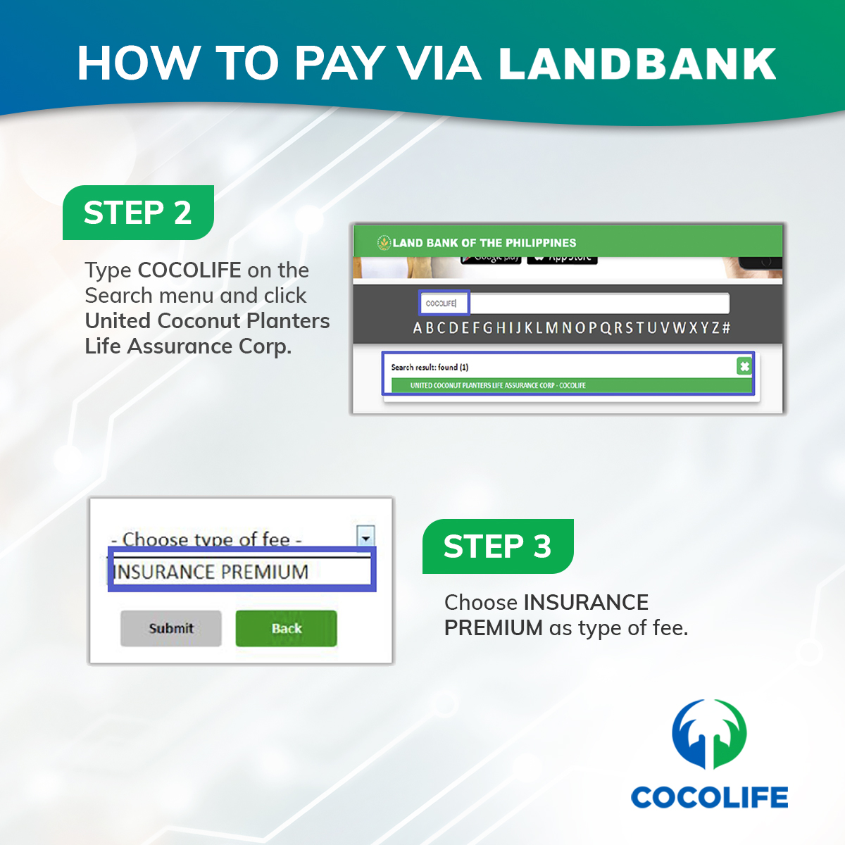 Landbank Guide for Online Payment Cocolife