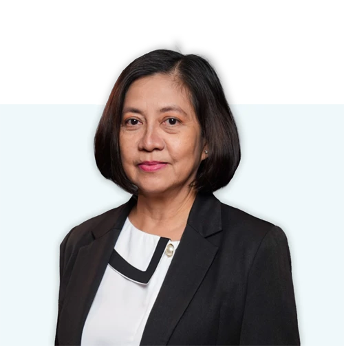 Virginia D. Cunanan, CPA Executive Vice President, Chief Accountant and Head of Accounting Division of Cocolife insurance in the Philippines