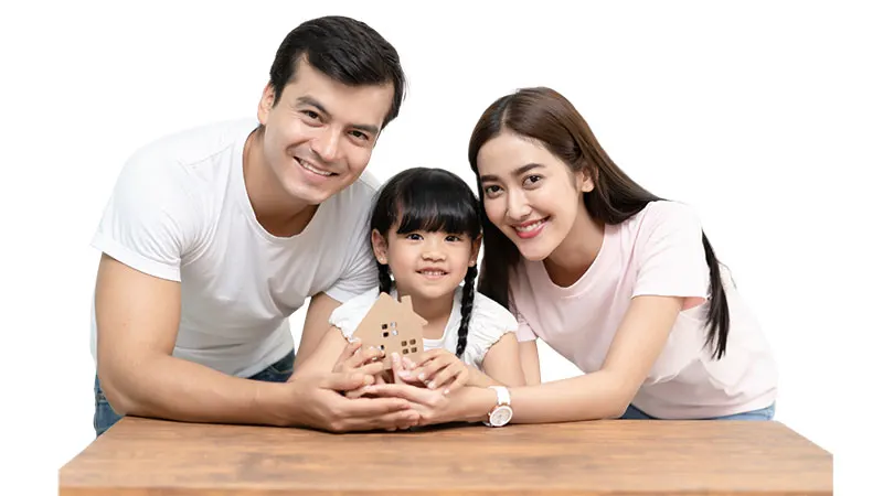 Family with Cocolife Flexi life insurance with investment in Philippines