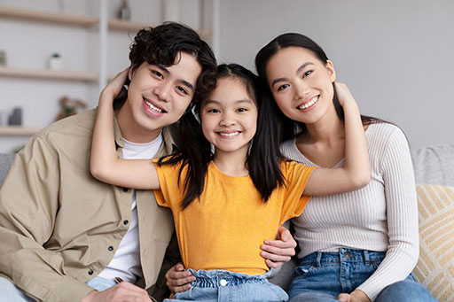 family covered by a life insurance in Philippines