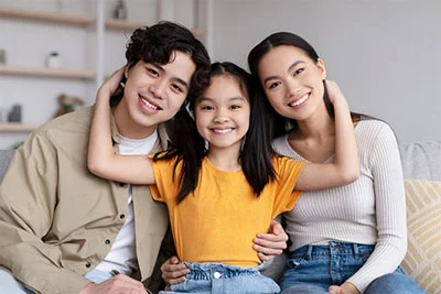 Family covered by a life insurance in Philippines