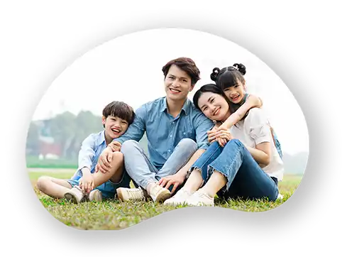 Happy family portrait used for a leading life insurance company in the Philippines.