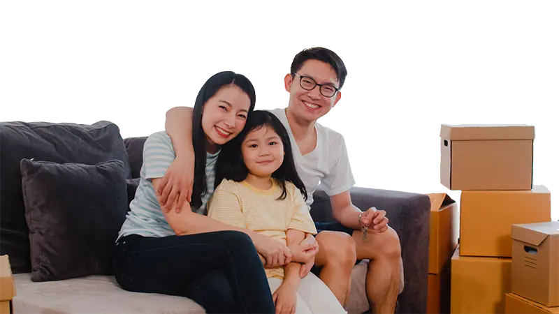 Family with Cocolife Housing Loans Philippines