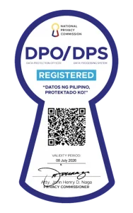 Official National Privacy Commission DPO/DPS registration seal for Cocolife insurance Philippines.