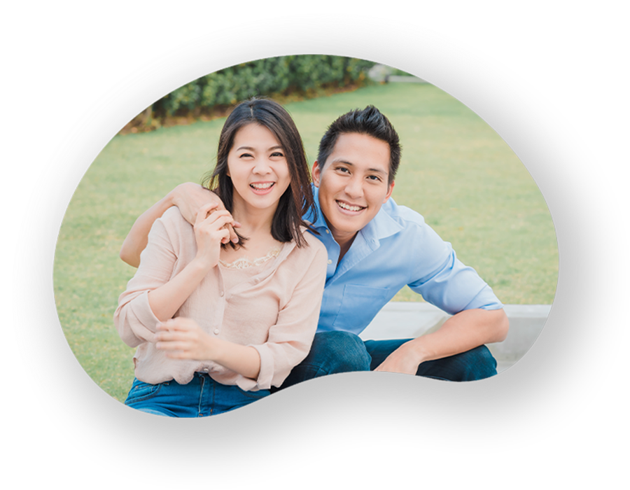 Couple with Cocolife's extensive insurance in the Philippines